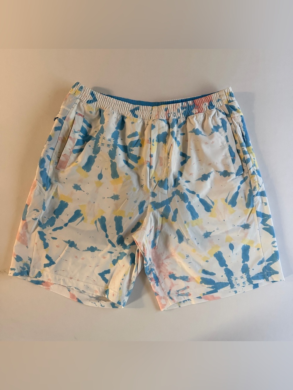 Birddogs Shorts Men 2XL Long Boxer Lined Woven Tie-Dye Stretch Boomstick